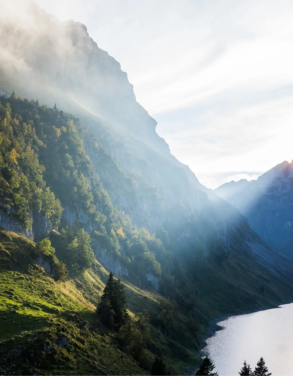 Mountain valley with a river